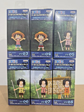 One Piece WCF World Collectible Figure WCF Emoji Tank Top lot of 6 figures