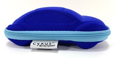 Cyxus blau Auto Kinder Brillenetui neu unbenutzt sehr guter Zustand letztes
