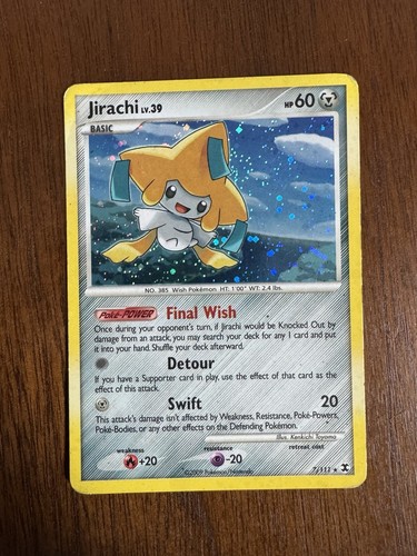 Pokemon TCG Jirachi 7/111 Rising Rivals Holo Rare MP