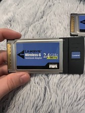 Linksys Wireless-g 2.4ghz Notebook Adapter Lot Of 2