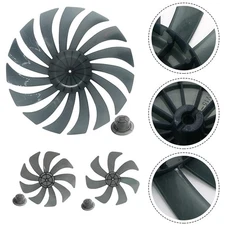 Replacement Plastic Fan Blade with Nut Cover Compatible with Various Fans