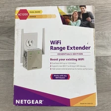 NETGEAR EX6120-100NAS AC1200 Dual Band WiFi Range Extender (OPEN BOX)