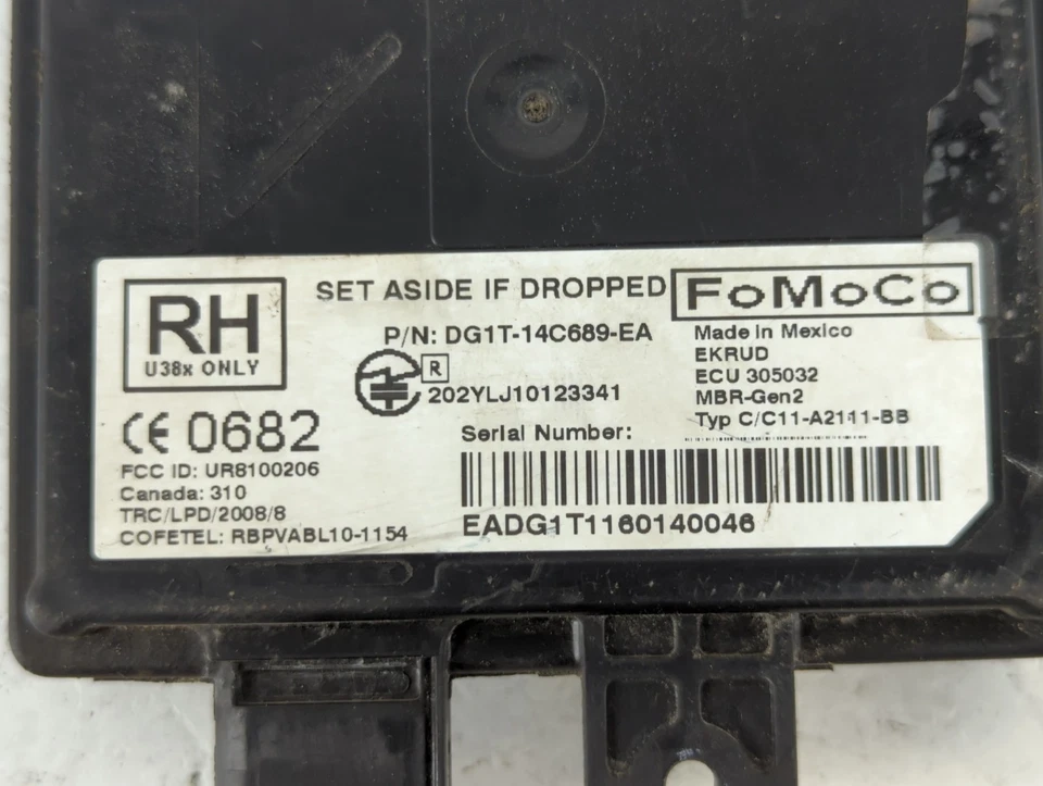 Ford Taurus 2016 monitor de punto ciego cámara radar JEH6T Foto 2 de 4