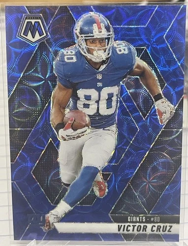 2025 Panini Mosaic #123 Victor Cruz Blue Scope Giants