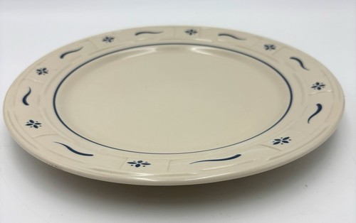 Longaberger Pottery Woven Traditions Piatto 10" Classico Blu USA - Foto 3 di 3