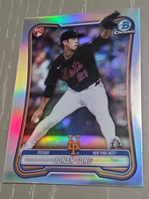 2026 Bowman - JONAH TONG #65 - Chrome Red Rookie Logo Variation RC Mets & base