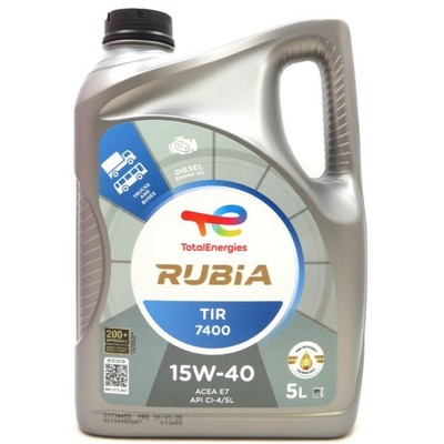 5 Liter TOTAL RUBIA TIR 7400 15W-40