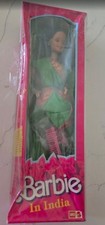 1993 Vintage Barbie in India Leo Mattel NRFB  9910 Dented Box 