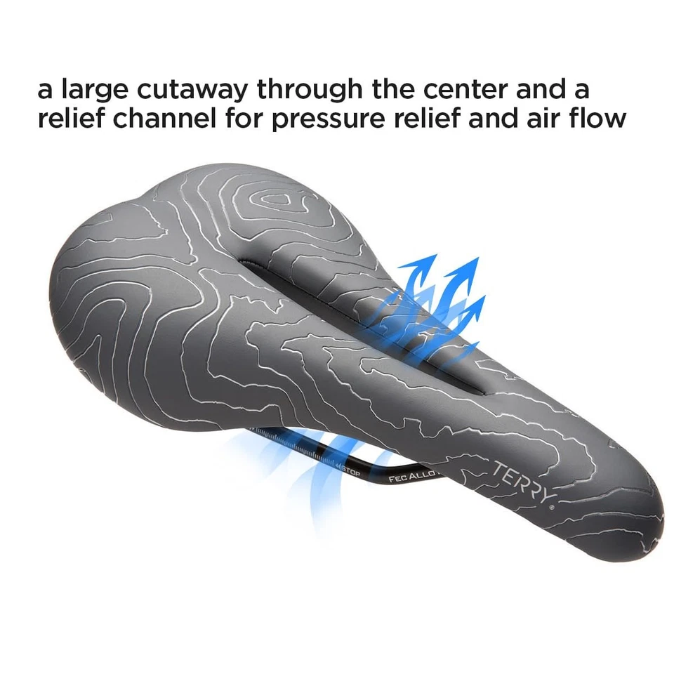 Sillín de bicicleta de montaña Topo - Asiento de bicicleta para mujer - Flexible y cómodo -... Foto 4 de 4