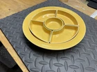 Vintage Fiesta Yellow Relish Tray with Inserts and Base 11"