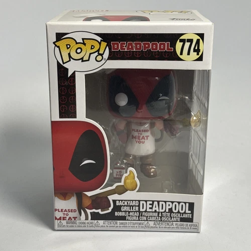 Funko Pop Deadpool Backyard Griller Deadpool Figure  #774 Pleased To Meat You