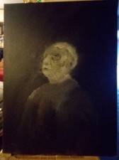 Dipinto olio su tela di Bruno Samperi. Autoritratto