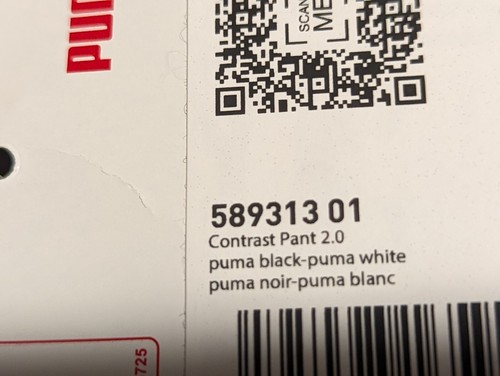 MIDNIGHT BLACK COLOR 3XLT MIDWEIGHT ATHLETIC PANTS NWT PUMA, 44"W 14" RISE 33" L - Picture 16 of 16