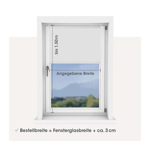 Klemm Rollo ohne Bohren Thermo Verdunklungsrollo Fenster Jalousie Klemmrollo fix - Bild 32 von 45
