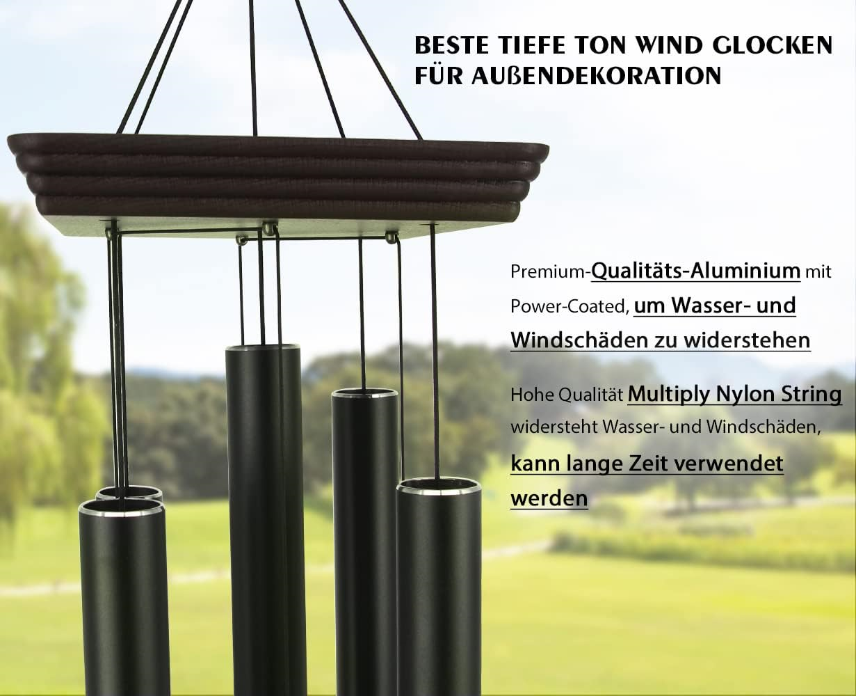 ASTARIN Large Wind Chimes Outdoor 48 Inch Sympathy Wind Chime with 5