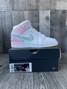 Nike Air Jordan 1 Mid Paint Drip (GS) Ice Cream Shoes Size 4y Women's 5.5 |  eBay