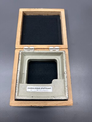 RARE HAHN & KOLB PRECISION FRAME SPIRIT LEVEL 100MMX34MM 0.1MM/M - GERMANY