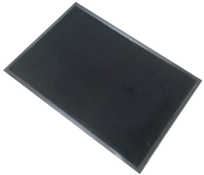Schwarze super schwere Objektqualität Fußmatte vorne hinten Stufenbürste Matte 90 x 60 cm