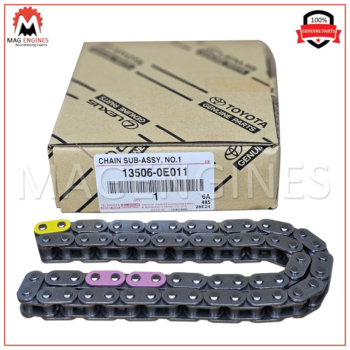 13506-0E011 GENUINE OEM CHAIN SUB-ASSY NO.1 TOYOTA 1GD-FTV 2GDFTV