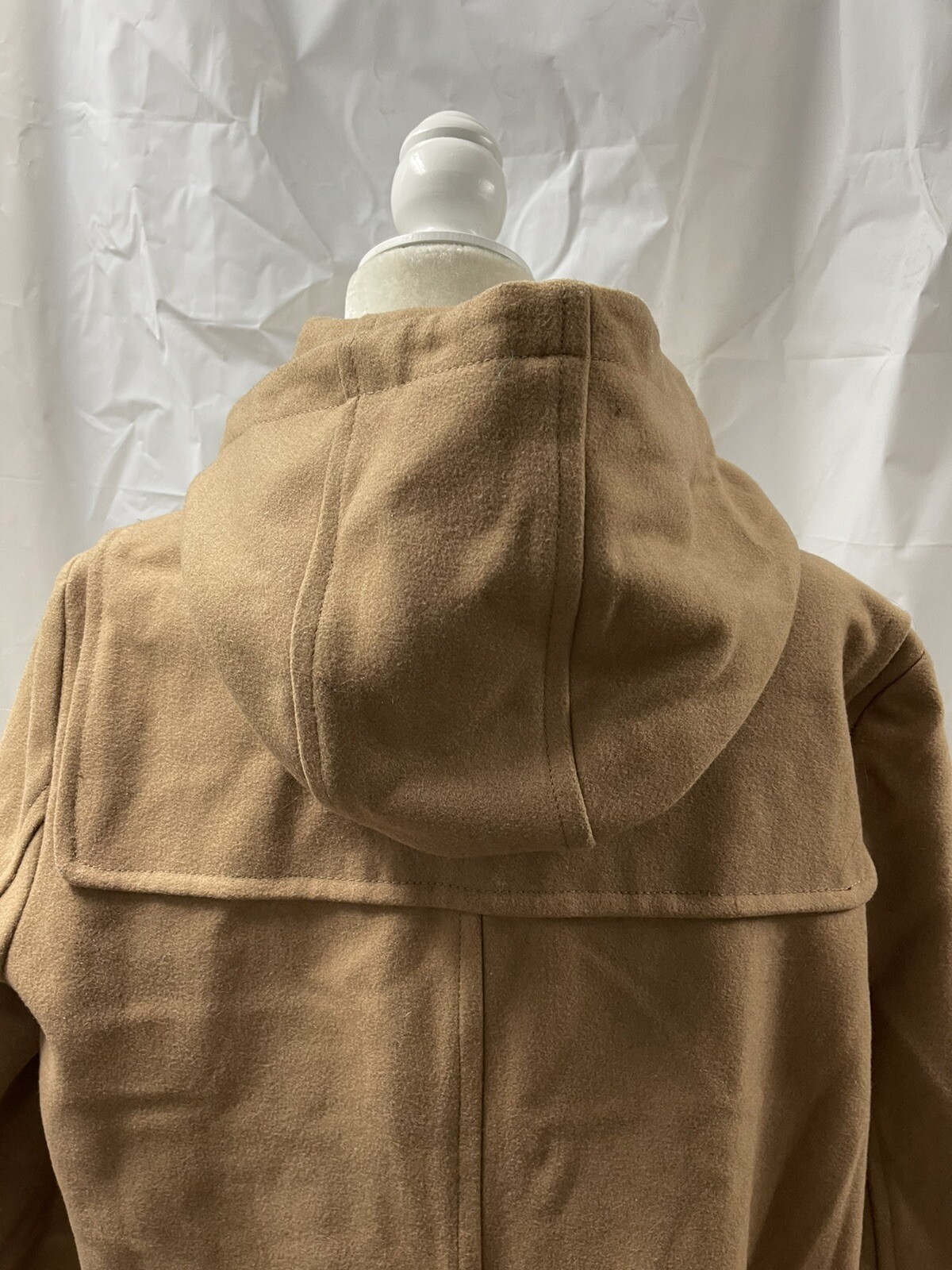 Michael Kors Women's Camel Toggle Wool Hooded Coat Size XL eBay