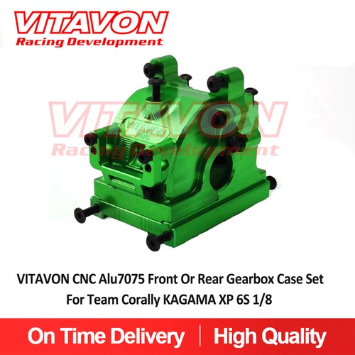 VITAVON CNC Alu7075 Front Or Rear Gearbox Case Set For Team Corally KAGAMA XP 6S - Picture 15 of 16
