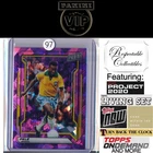 2019 Panini National VIP Gold Pack Purple Cracked Ice Prizm Card #77 Pele 43/99
