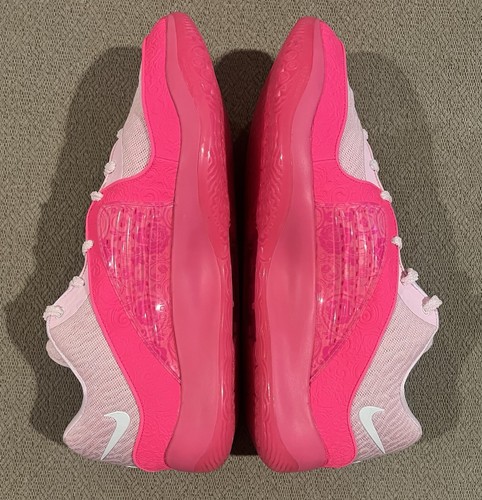 Nike KD 16 NRG Aunt Pearl Kay Yow Hyper Pink Basketball Mens Size 17 FN4929-600 - Picture 8 of 10