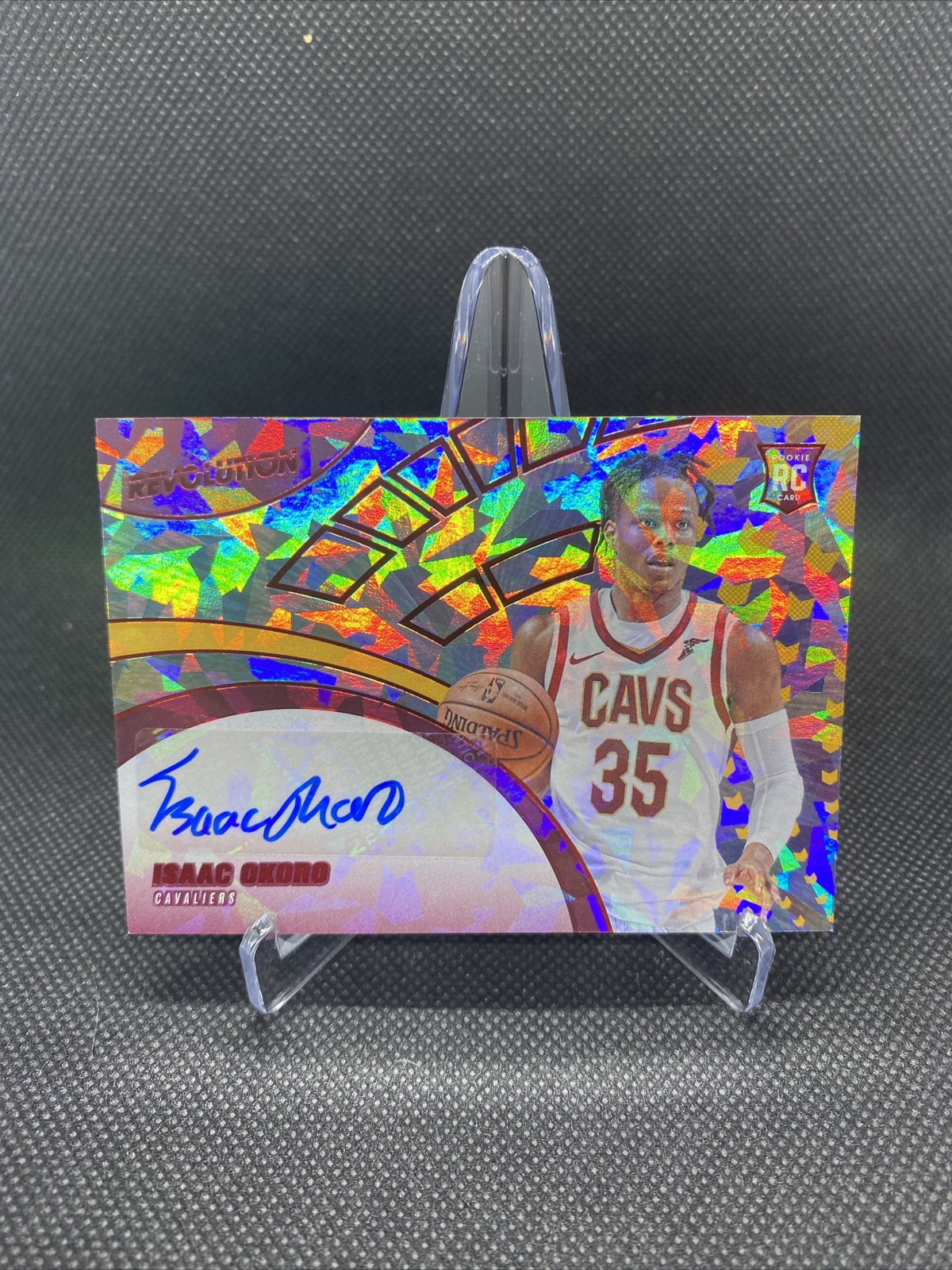 2020-21 Revolution Isaac Okoro Rookie Auto Chinese New Year SP #/35 Cavaliers