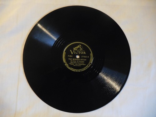 TEXAS JIM ROBERTSON, RED RIVER VALLEY / THE BORDER AFFAIR, 10", 78RPM, NM - Picture 2 of 2