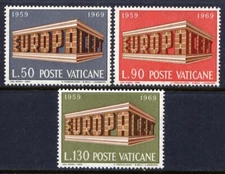 VATICAN Sc#470-2 1969 Europa Issue MNH