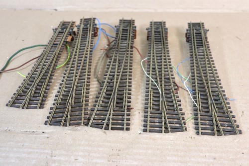 PECO SL-88 SL-89 PL-10 OO 5 x ELECTRIC LONG RIGHT LEFT Y POINT TRACK 258mm og - Picture 5 of 7