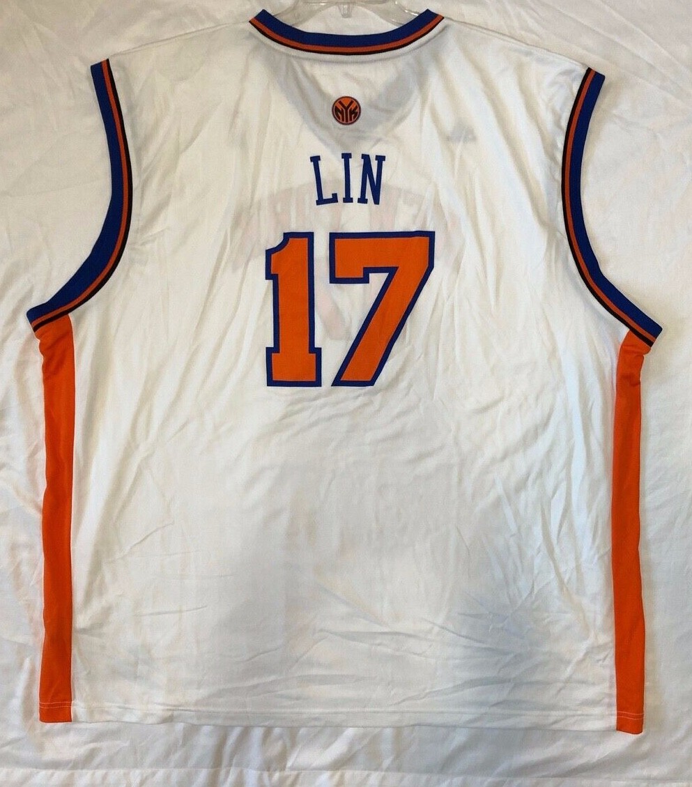 ADIDAS JEREMY LIN NEW YORK KNICKS 4XL OFFICIAL NBA GUARANTEE ADIDAS JEREMY LIN NEW YORK KNICKS 4XL OFFICIAL NBA GUARANTEE