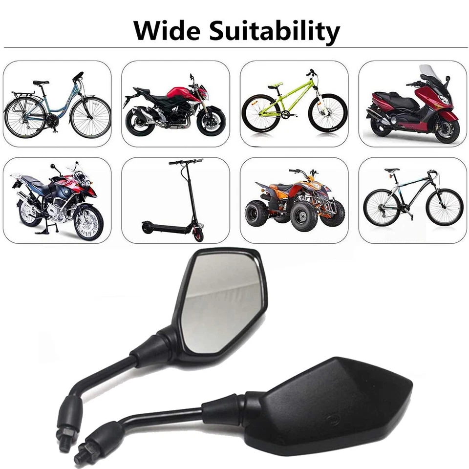 10mm Motorcycle Rearview Side Mirrors For Triumph Tiger 900 1050 1200 Explorer - Image 3 of 4