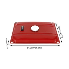 5 Gallon Generator Gas Fuel Tank w/Chrome Cap Gauge Petcock Valve Universal Red