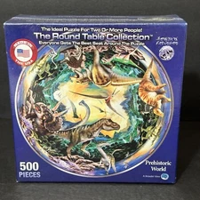 Dinosaurs The Round Table Collection 500 Piece Puzzle Prehistoric World 19" New