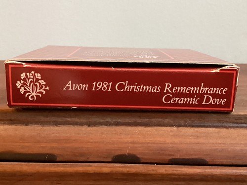 Adorno de paloma de cerámica AVON 1981 recuerdo de Navidad - Imagen 3 de 8
