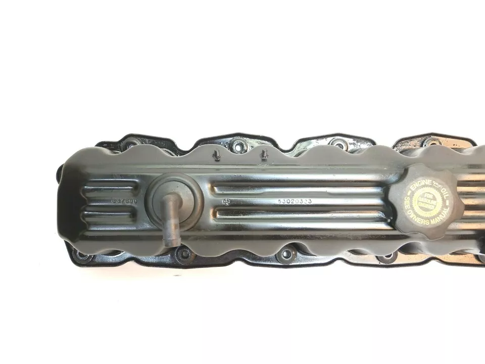 Jeep Wrangler TJ YJ Cherokee XJ Grand ZJ 4.0 OEM Steel Engine Valve Cover 6 Cyl - Image 2 of 4