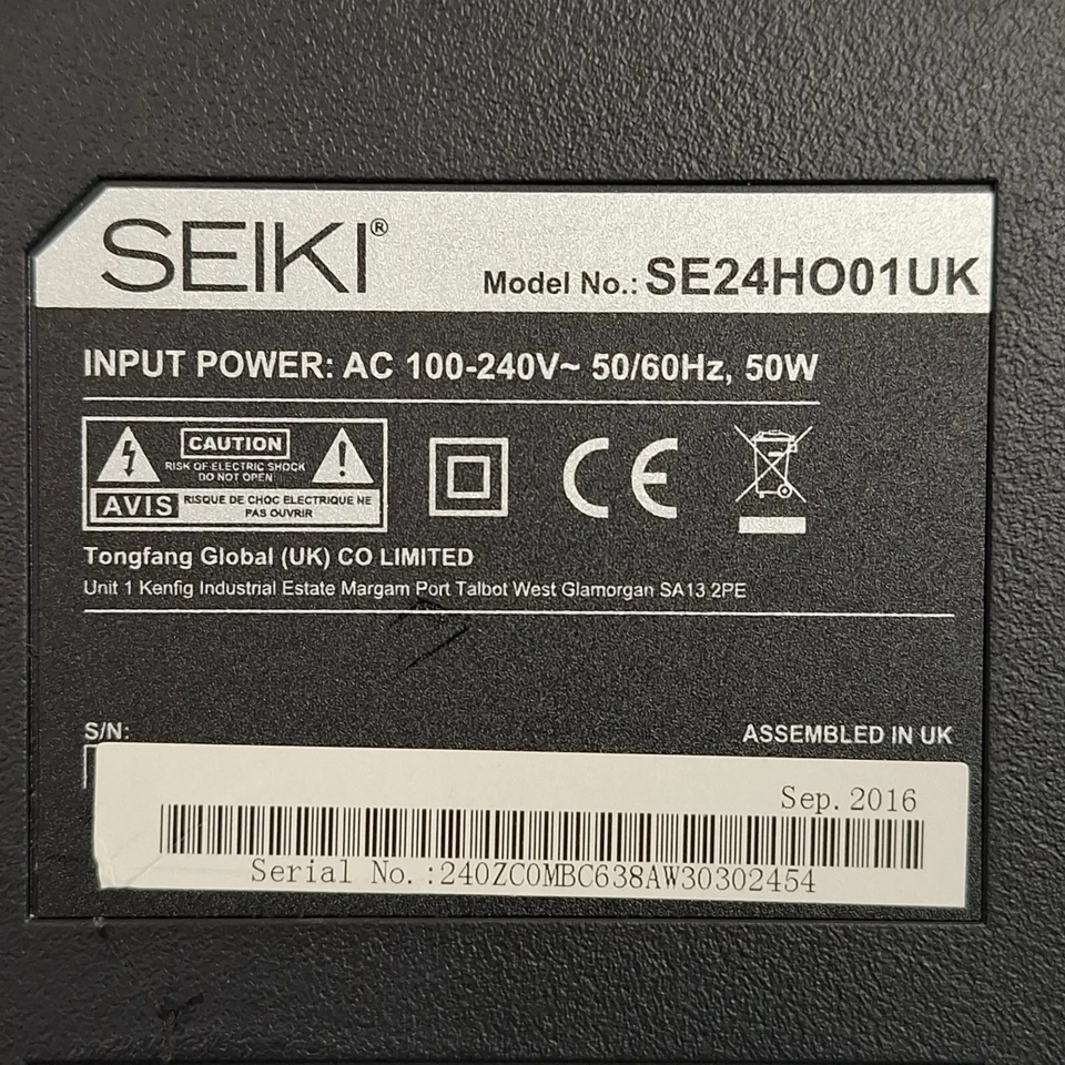 SEIKI SE24HO01UK 24” Full HD 1080p Smart Muse LED TV Netflix YouTube - Black - Image 4 of 4