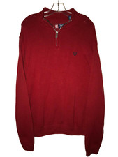 Chaps Ralph Lauren Sweater Red Pullover Size XL Long Sleeve
