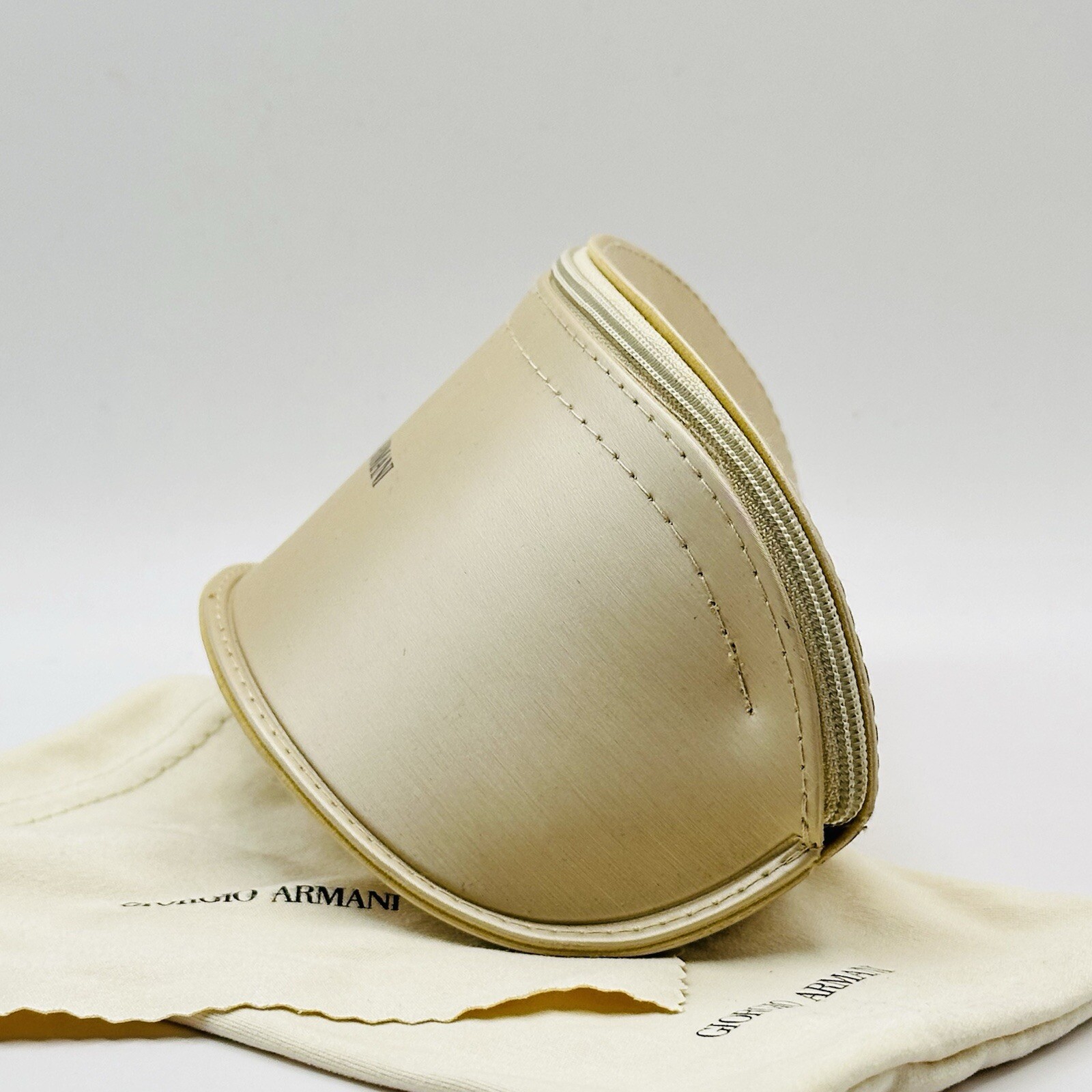 Giorgio Armani Brillenetui Etui Brillen Sonnenbrillen braun gold XL NEU