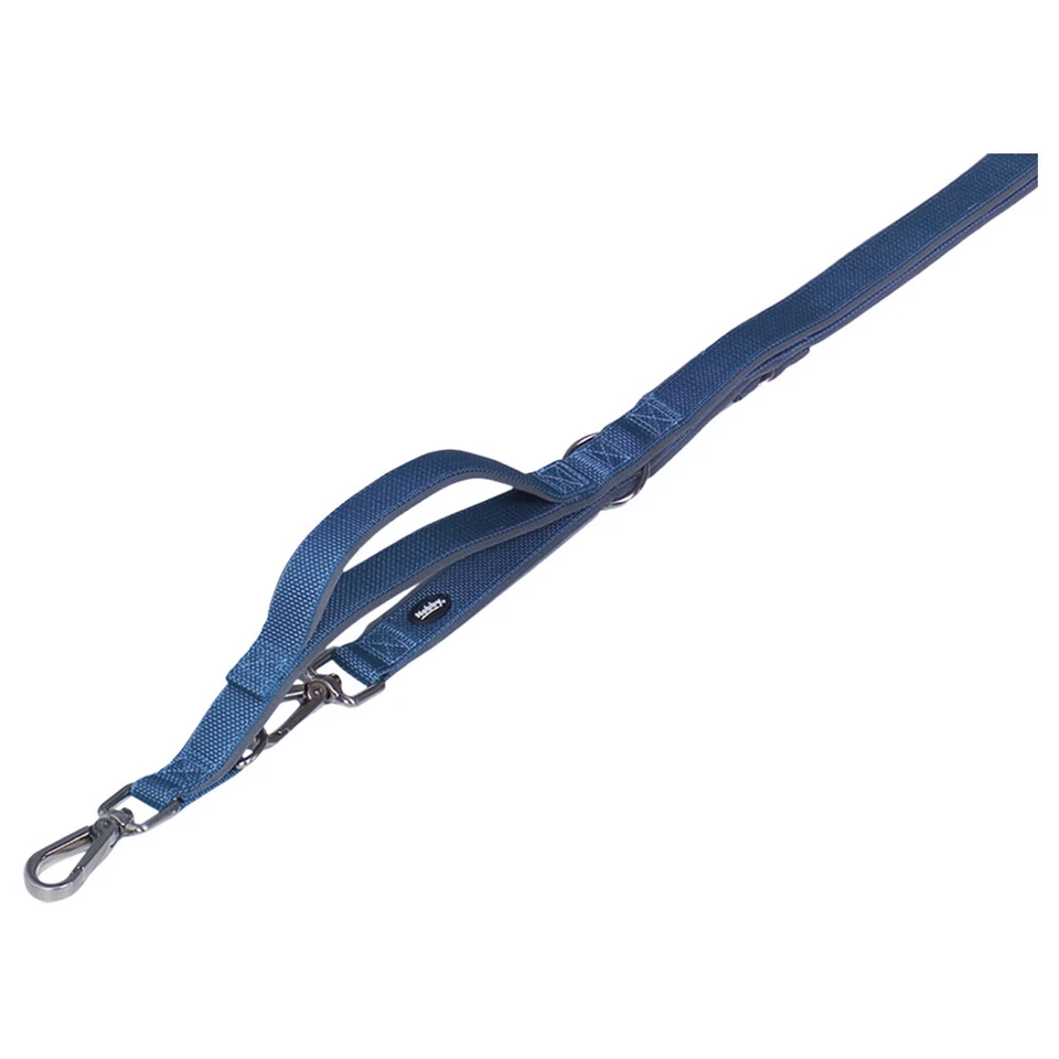 Nobby Führleine Classic Preno Royal L-XL 200cm Blau mit Kurzführer