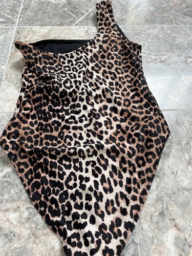 Neu ohne Etikett Ganni Leopard Einteiler Anzug Gr. 36 - Bild 3 von 4