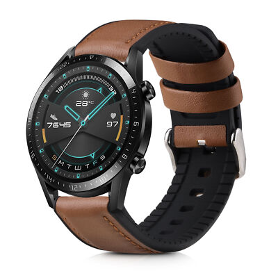 Armband für Huawei Huawei Watch GT GT2 GT3 46mm Leder Fitnesstracker Band