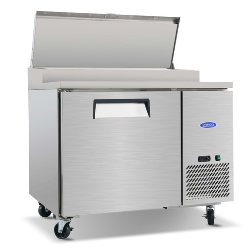 44" Commercial Pizza Prep Table with a Built-in Refrigerator ETL Certified 11ft³ - Picture 2 of 13