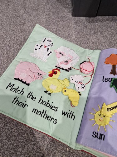 My Quiet soft Book Feature Learning Growing Children Book Story leaning bedtime - Picture 2 of 16