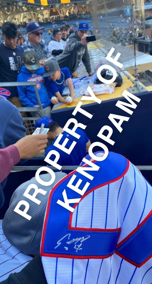 Seiya Suzuki Signed Jersey 2022 Chicago Cubs #27 Rookie w/ PROOF ROY? 📈 - Image 3 of 4