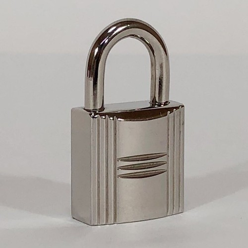 HERMES Set of Padlock & Key Cadena Silver Charm Number random Authentic - Picture 6 of 6