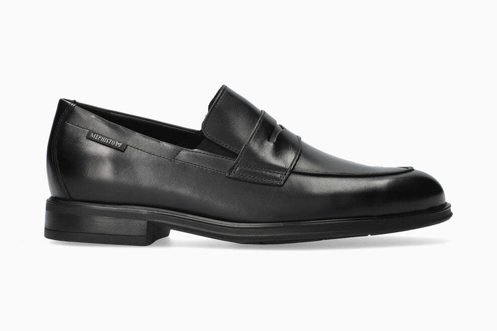 Mephisto Men\'s Full Grain Leather Slip On Cool Air Loafers Black Shoes 9.5 Mephisto Men main image 3