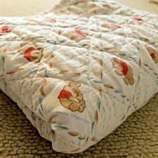 Vintage Winnie The Pooh Baby Quilt Blanket Made In Usa 32” X 41”