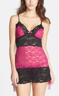 In Bloom by Jonquil Womens 'Pin Up' Babydoll Chemise Size Large (12-14)